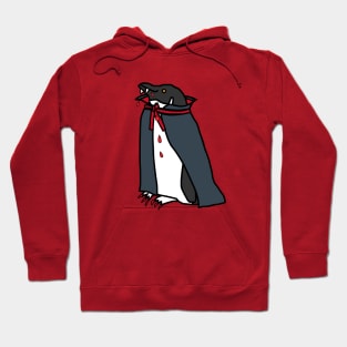 Halloween Horror Vampire Penguin Hoodie